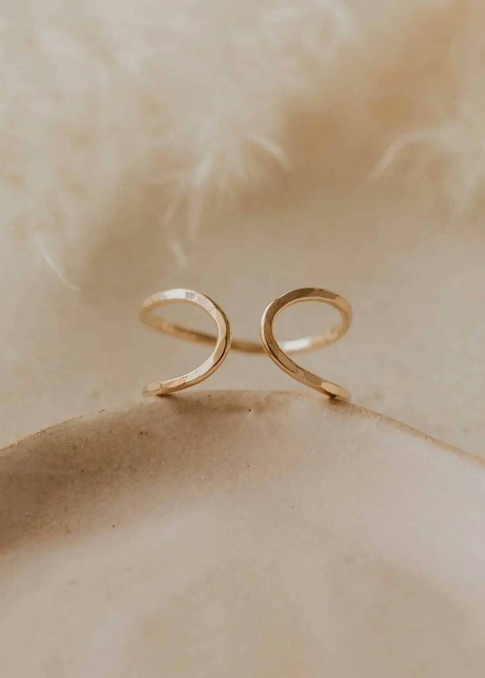 NEW HELLO ADORN women's revolve ring in gold
